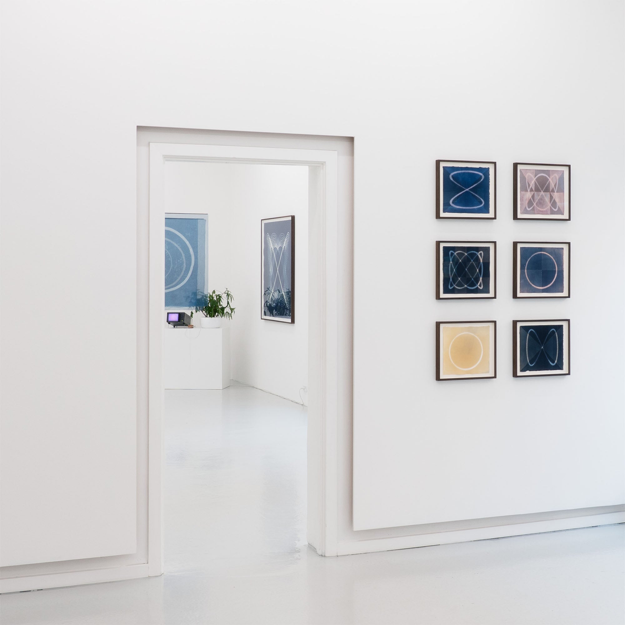 Louise Foo - Wave in Flux, Logwood Study (3:4) - framed