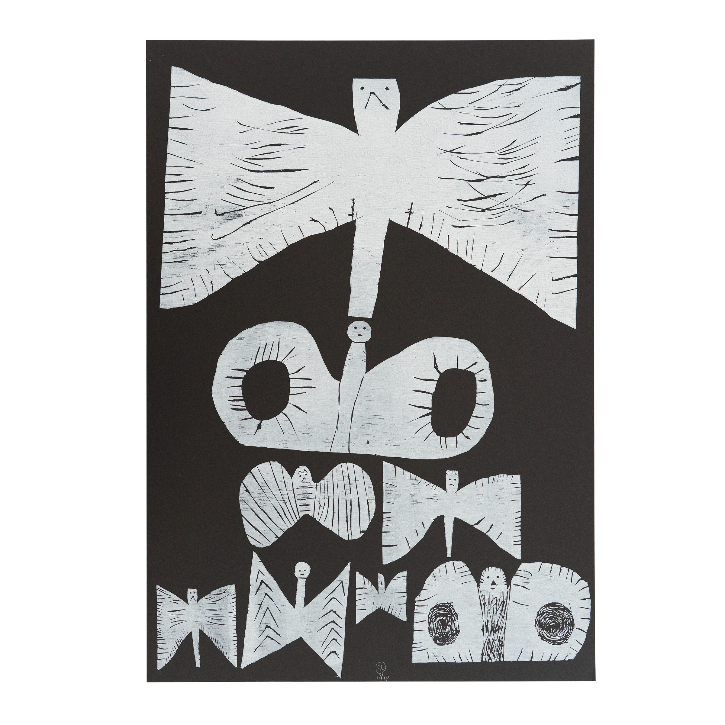 Sune Christiansen - Black woodcut
