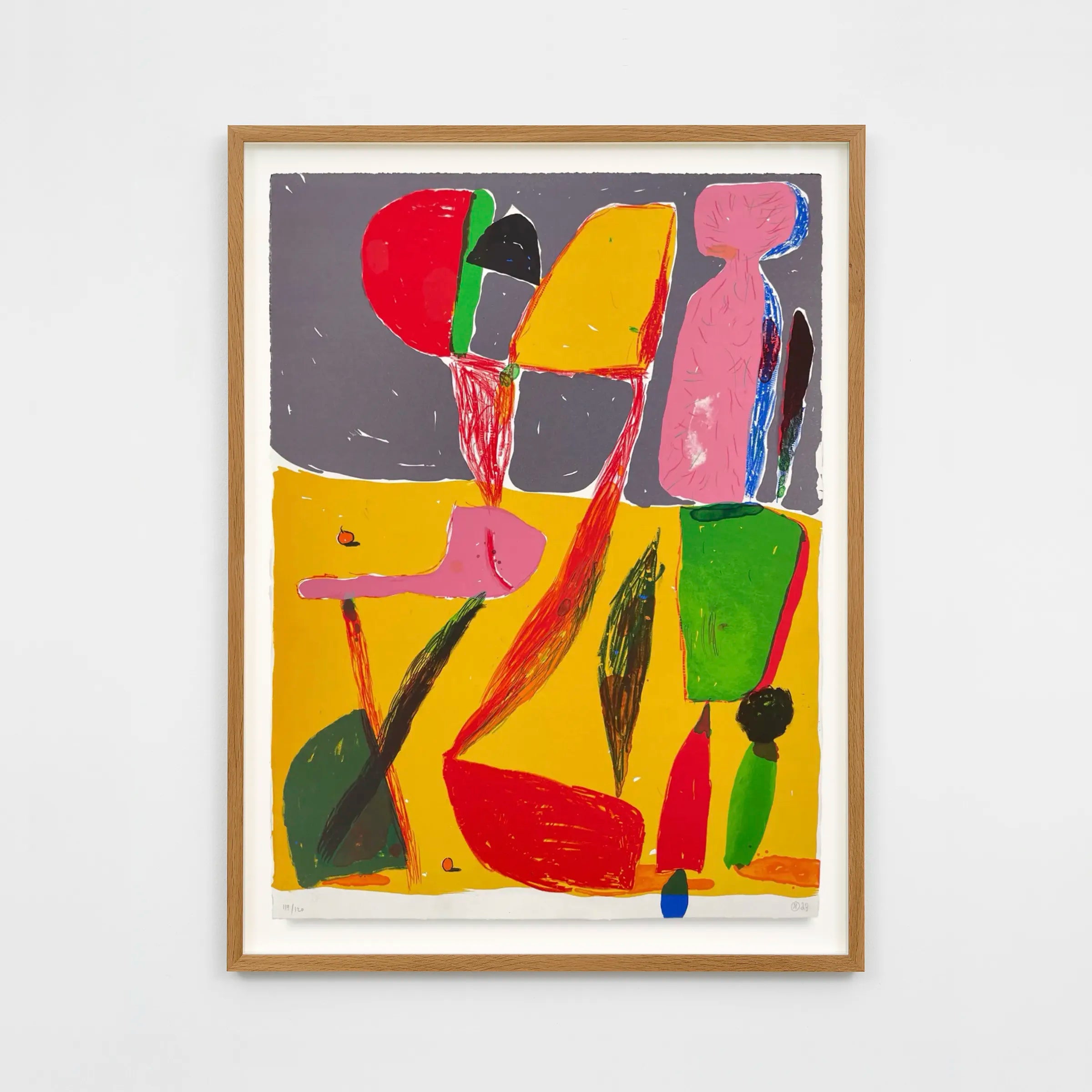 Sune Christiansen - Composition on yellow and grey
