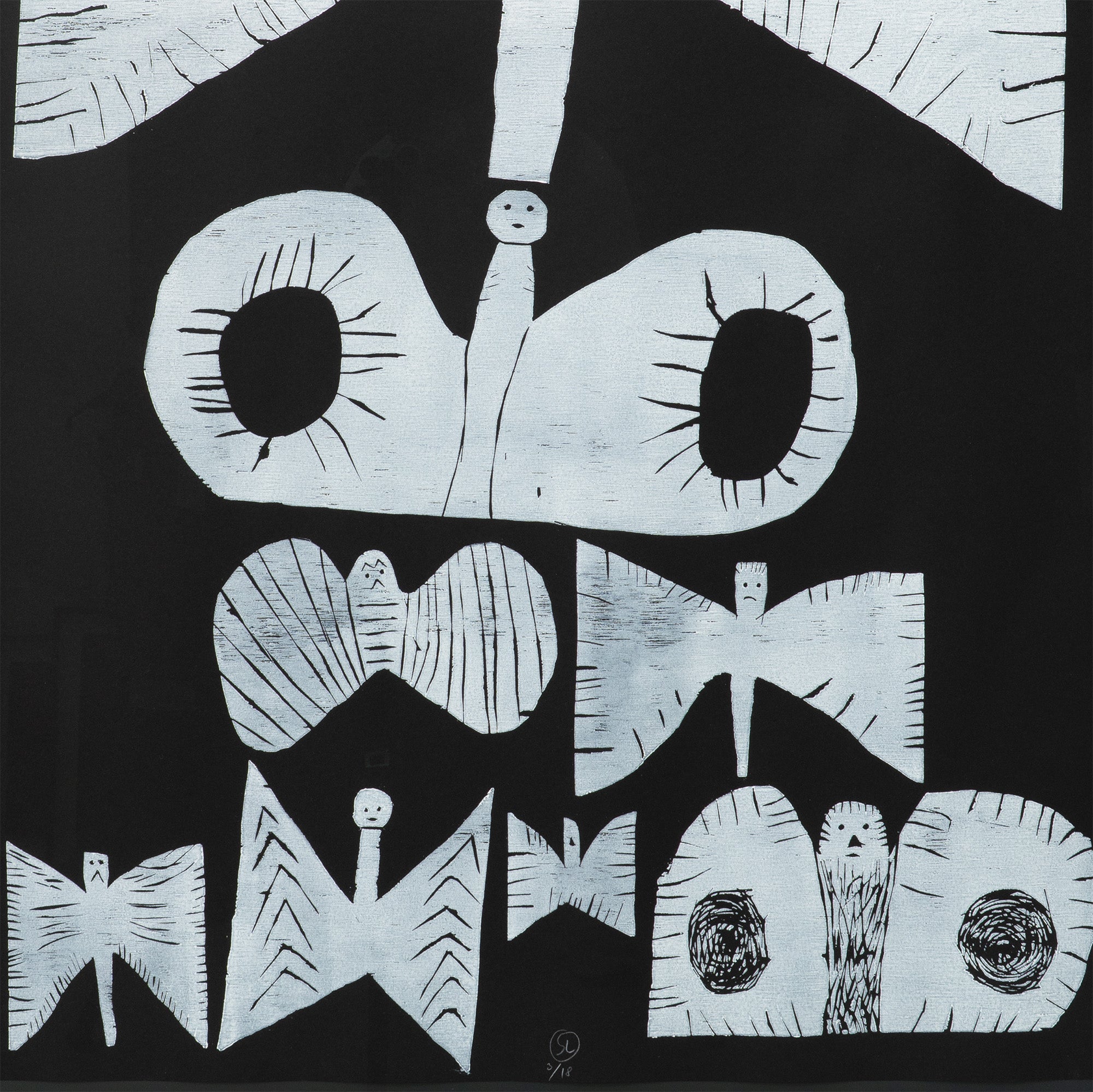 Sune Christiansen - Black woodcut