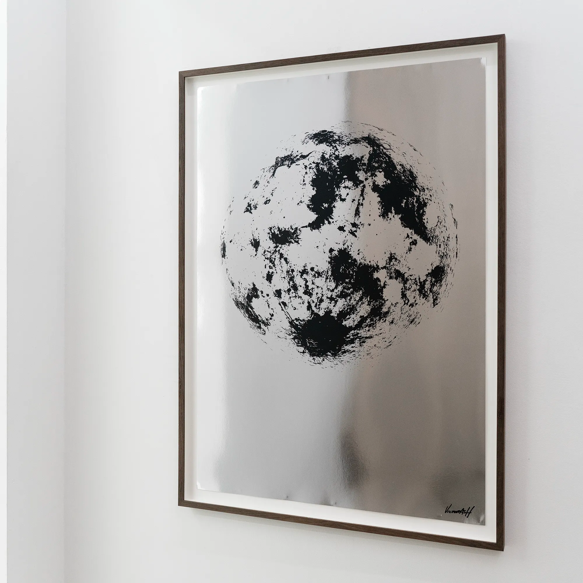 Victor Ash - Silver Moon - framed