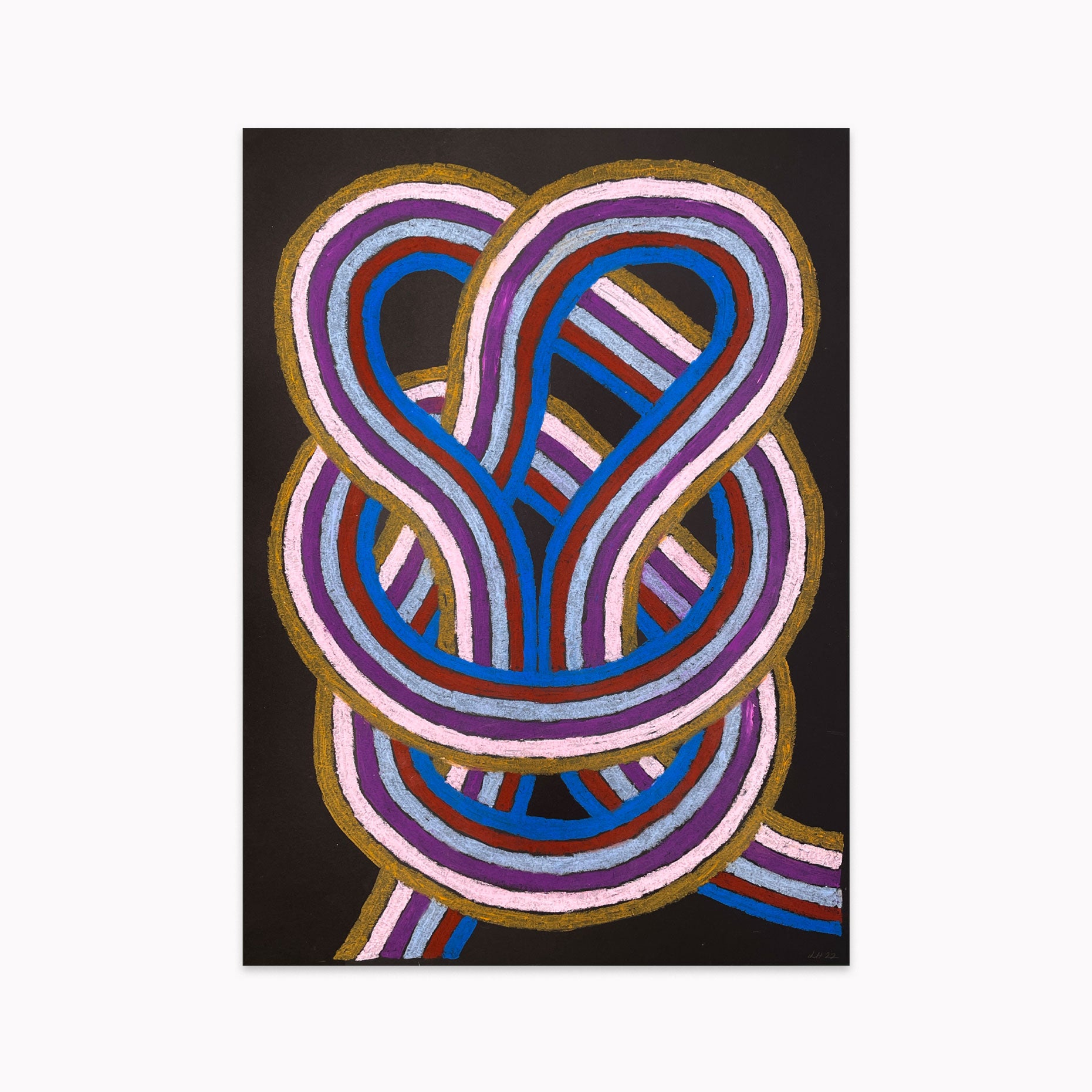 Linn Henrichson » Bowline » Oil stick artwork