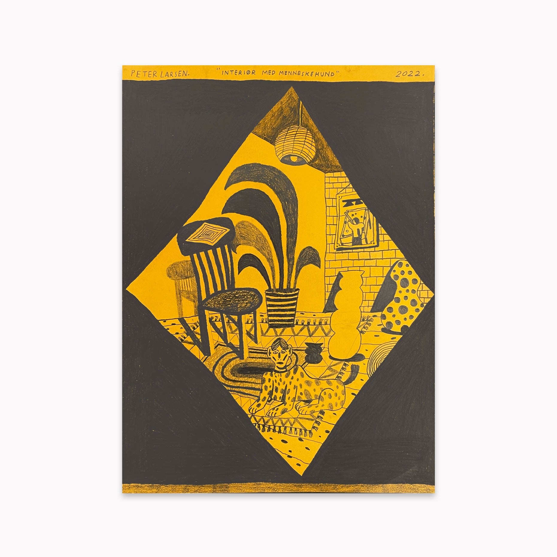 Peter Larsen - Interiør med menneskehund