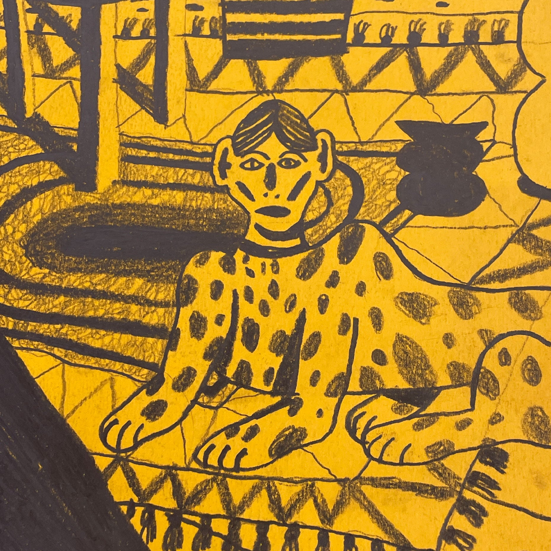 Peter Larsen - Interiør med menneskehund