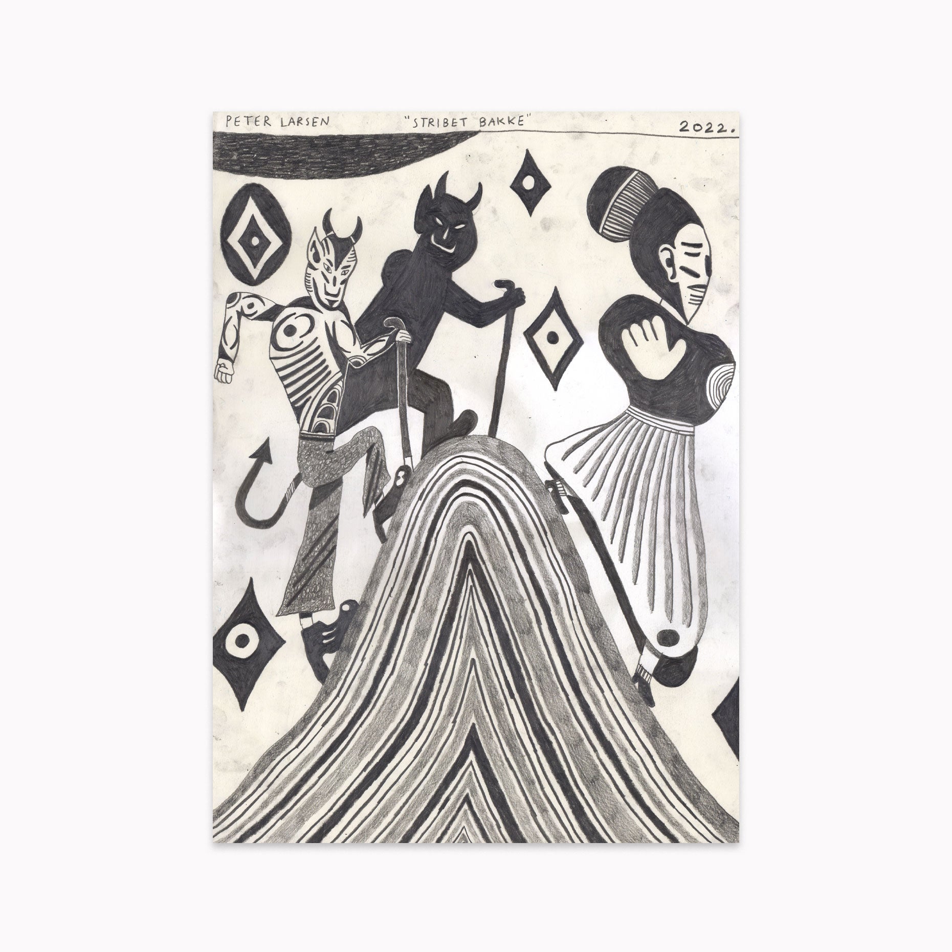 Peter Larsen - Stribet bakke