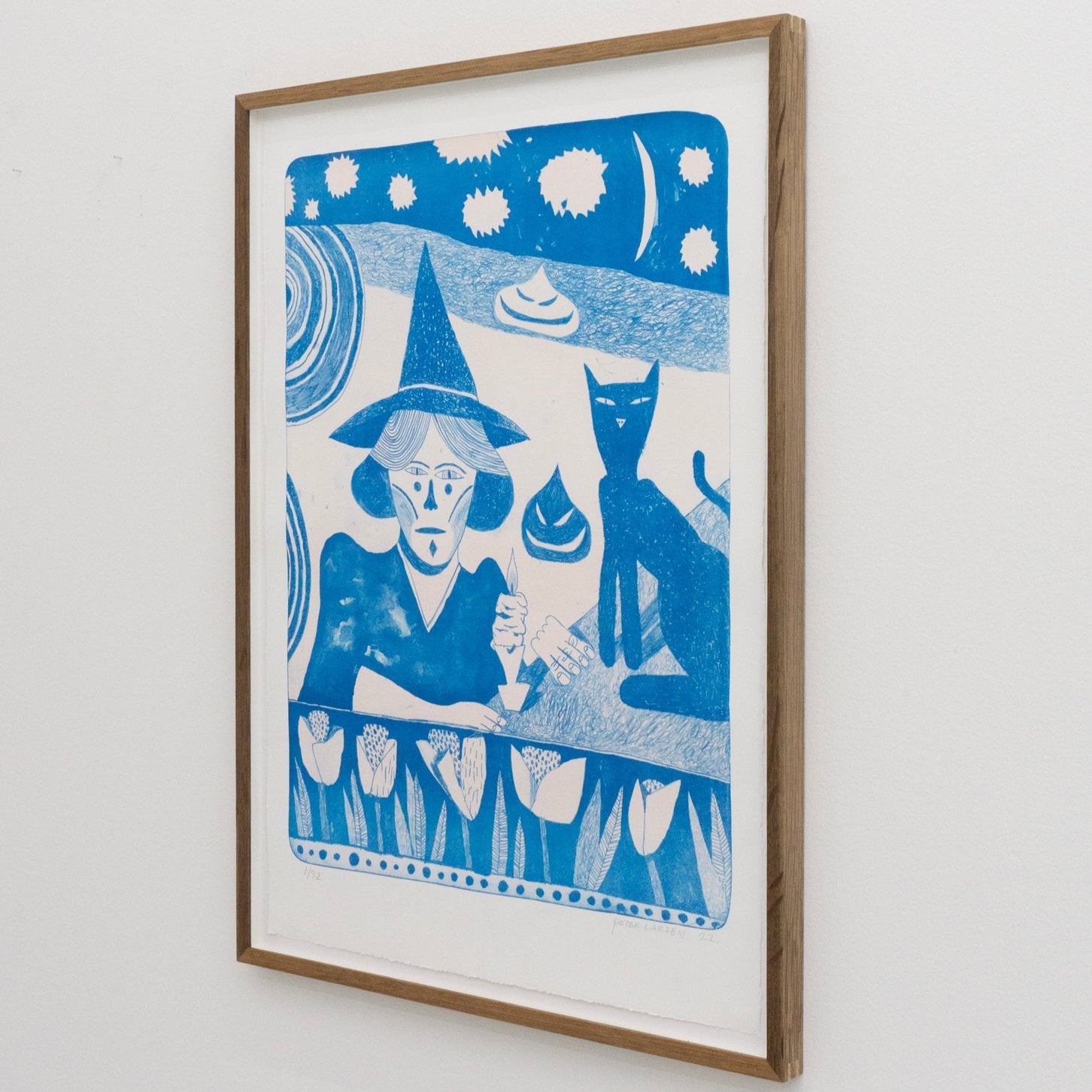 Peter Larsen - Portræt af ung heks