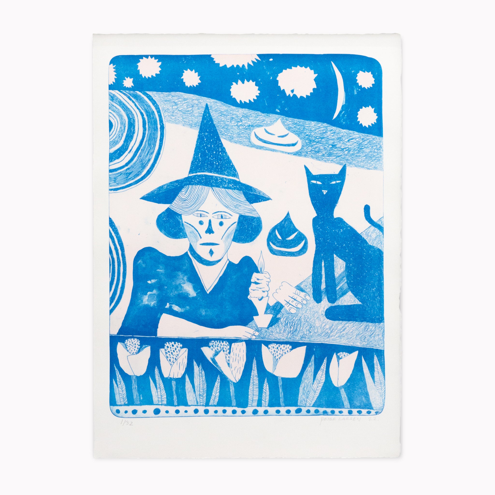 Peter Larsen - Portræt af ung heks