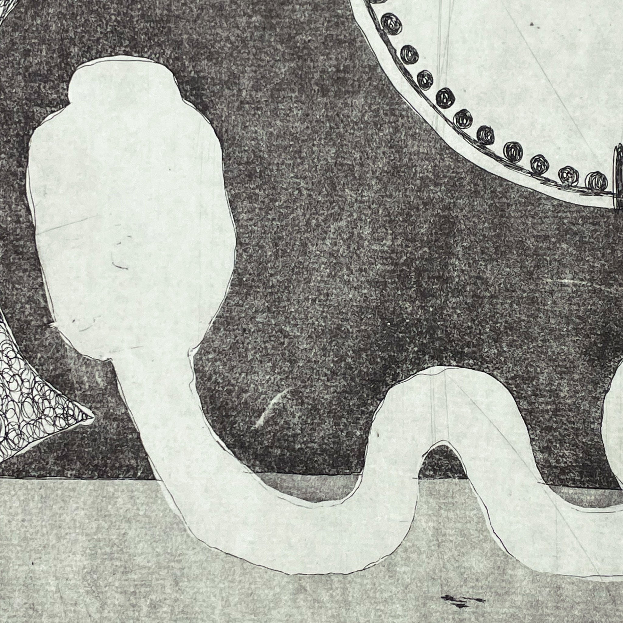 Peter Larsen -Kvinde med maske og slange