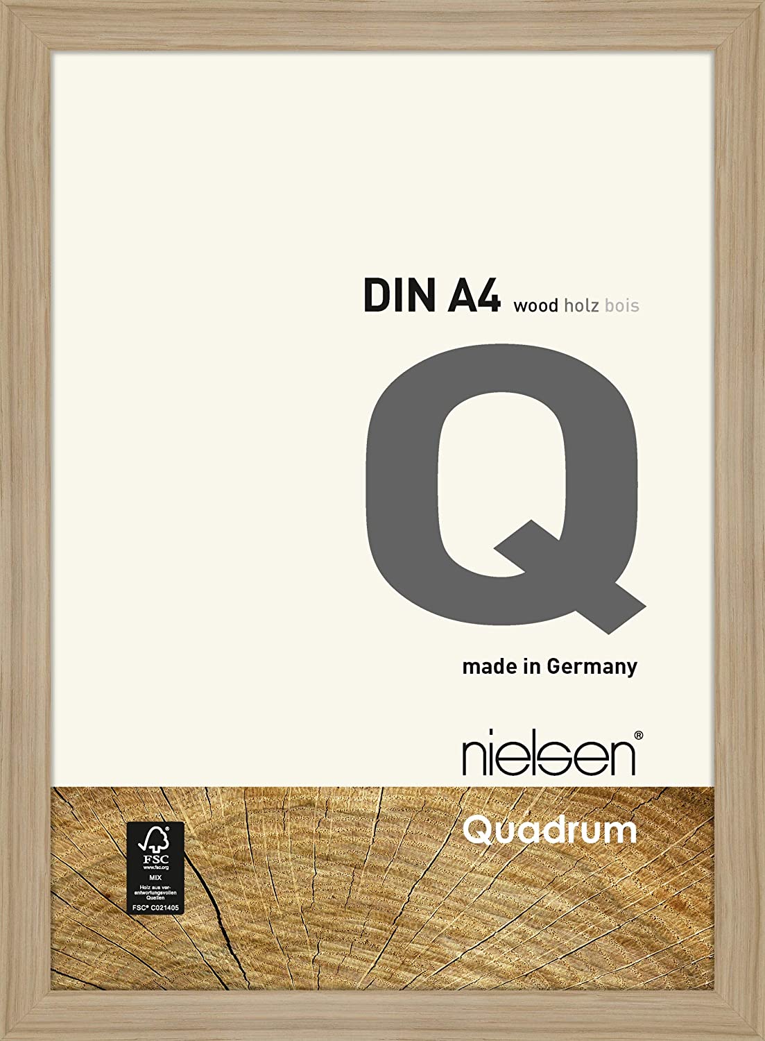A4 Quadrum Oak Frame