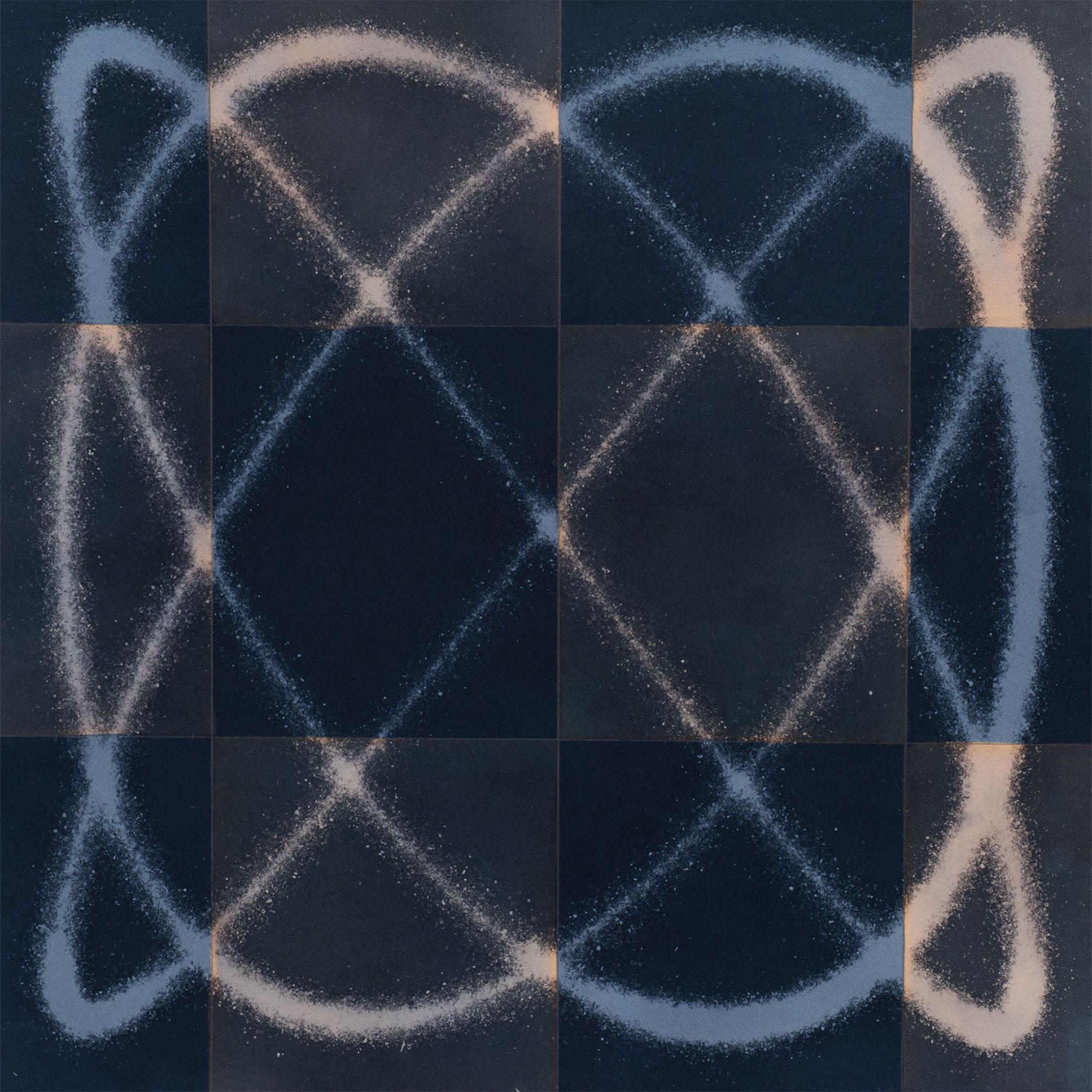 Louise Foo - Wave in Flux, Logwood Study (3:4) - framed