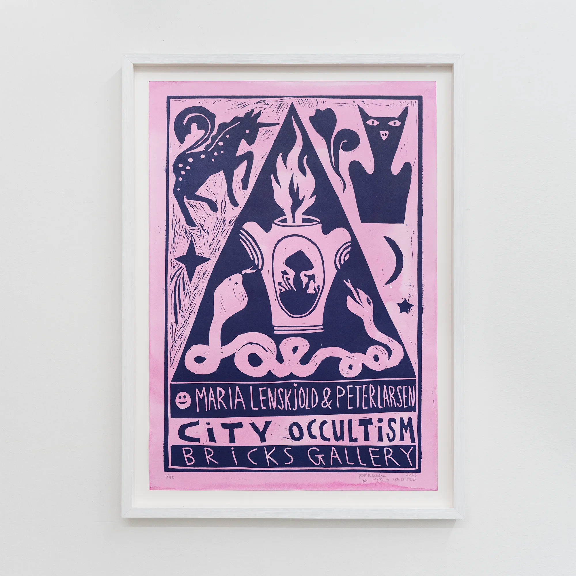 Peter Larsen & Maria Lenskjold - City Occultism Exhibition Framed