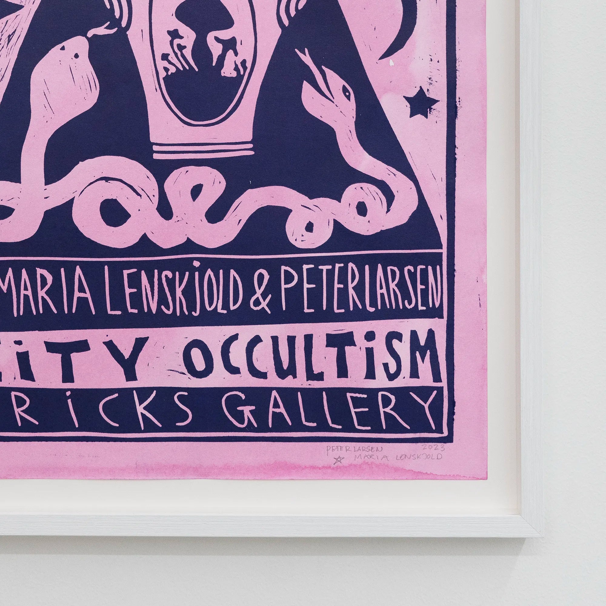 Peter Larsen & Maria Lenskjold - City Occultism Exhibition Framed