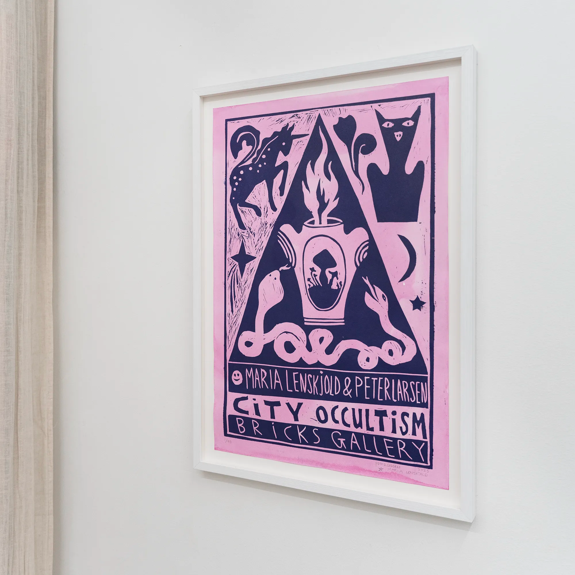 Peter Larsen & Maria Lenskjold - City Occultism Exhibition Framed