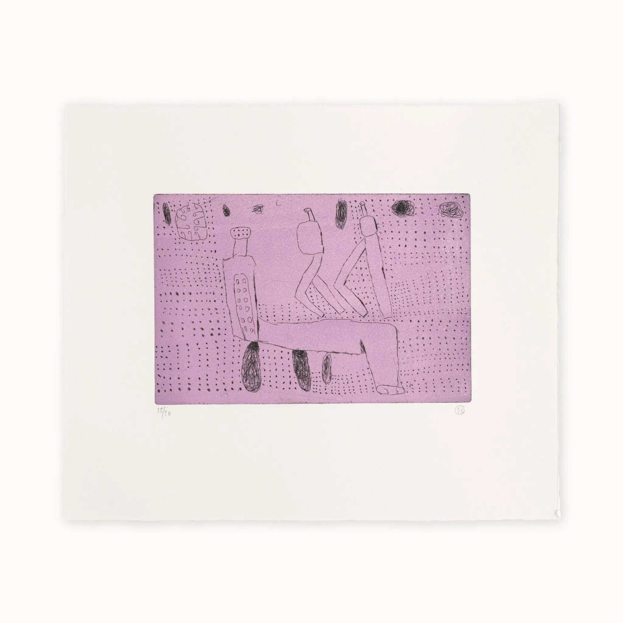 Sune Christiansen - Purple etching