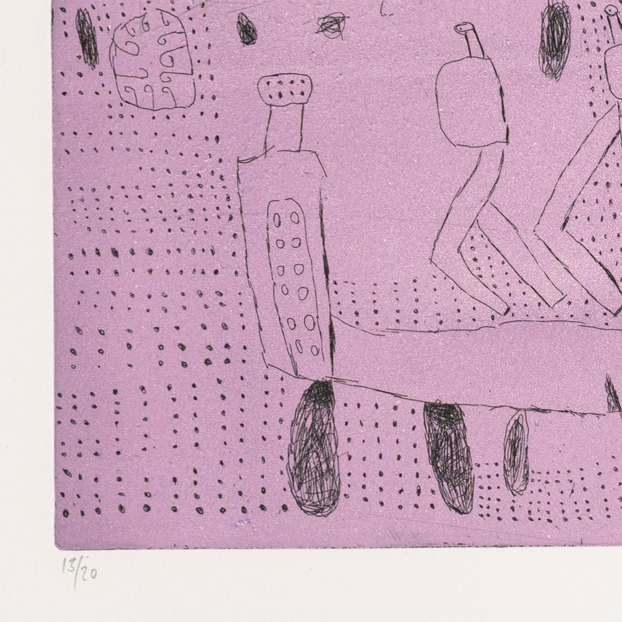 Sune Christiansen - Purple etching