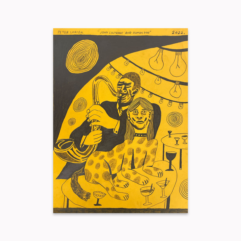 Peter Larsen - John Coltrane and human dog
