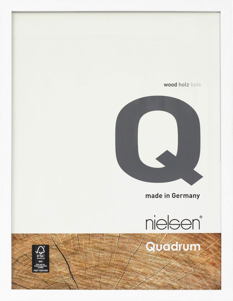 40x50 Quadrum White Frame